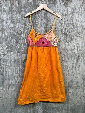 BCBGIRLS Women's Sleeveless Orange Mini Dress